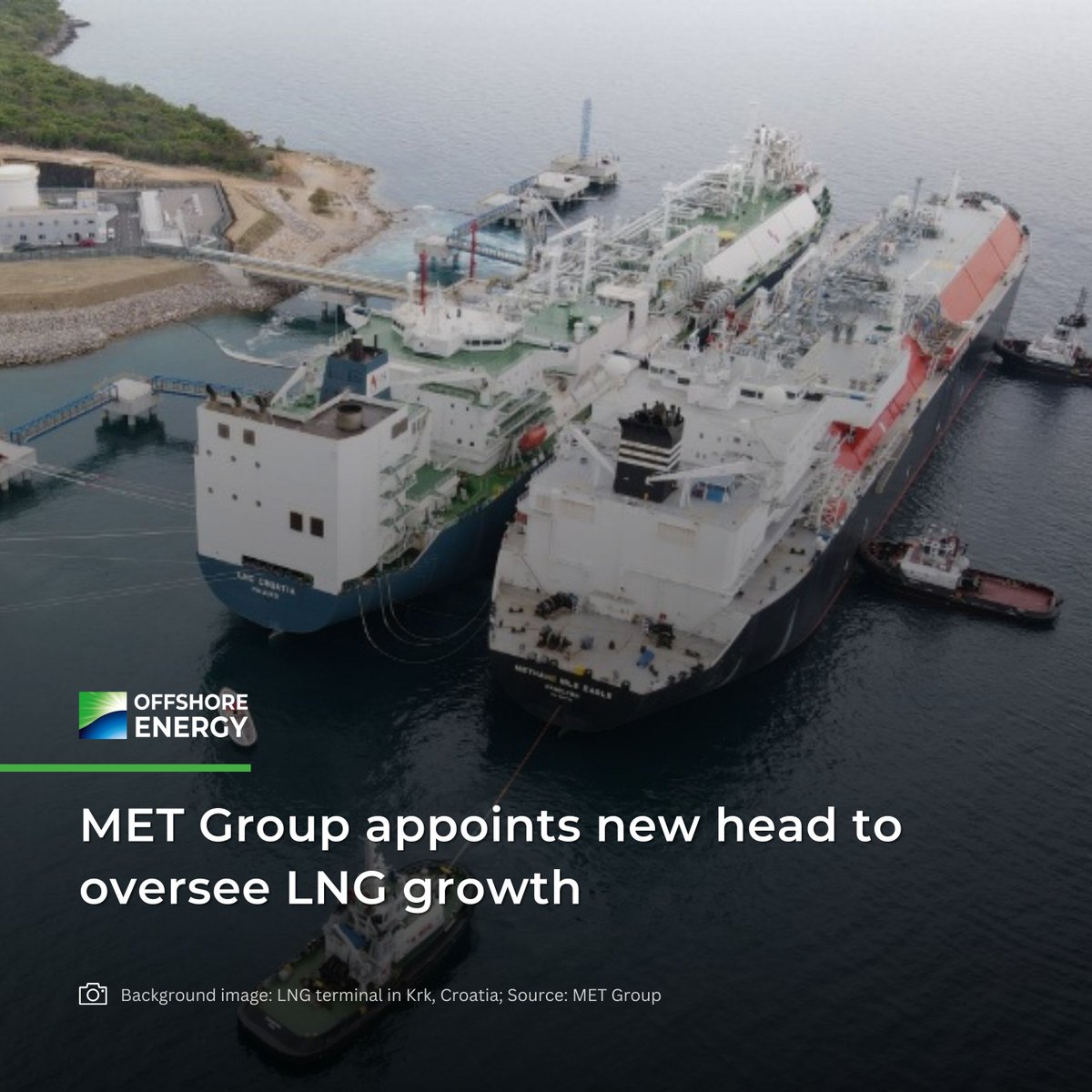 offshoreenergyt's tweet photo. 📢 #Switzerland-headquartered #energy company MET Group has named Luis Sánchez as its new Head of #LNG.

⚓ 𝐅𝐮𝐥𝐥 𝐬𝐭𝐨𝐫𝐲 ➡️ https://t.co/dff4EjqcLQ 

#offshoreenergy #oilandgas #oilandgasnews #METGroup #LNGnews

📸 LNG terminal in Krk, Croatia; Source: MET Group https://t.co/zxPCe84DT2