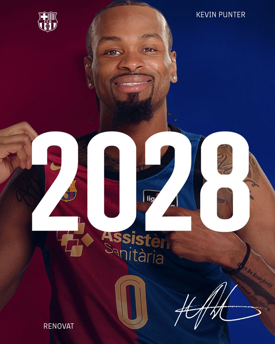 Acord per a la renovació de 𝐊𝐞𝐯𝐢𝐧 𝐏𝐮𝐧𝐭𝐞𝐫 fins al 2⃣0⃣2⃣8⃣

Barcelona és casa teva, Kevin 💙❤