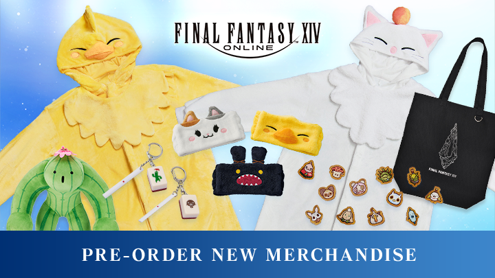 Pre-orders are now open for new #FFXIV merchandise! 🤩 Check out