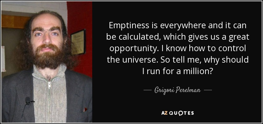 Today, Perelman's legacy endures not just in mathematics, but as a symbol of pure intellectual pursuit. A true genius.

His story reminds us that some mysteries are solved not for glory or gold, but for the simple, profound joy of understanding.