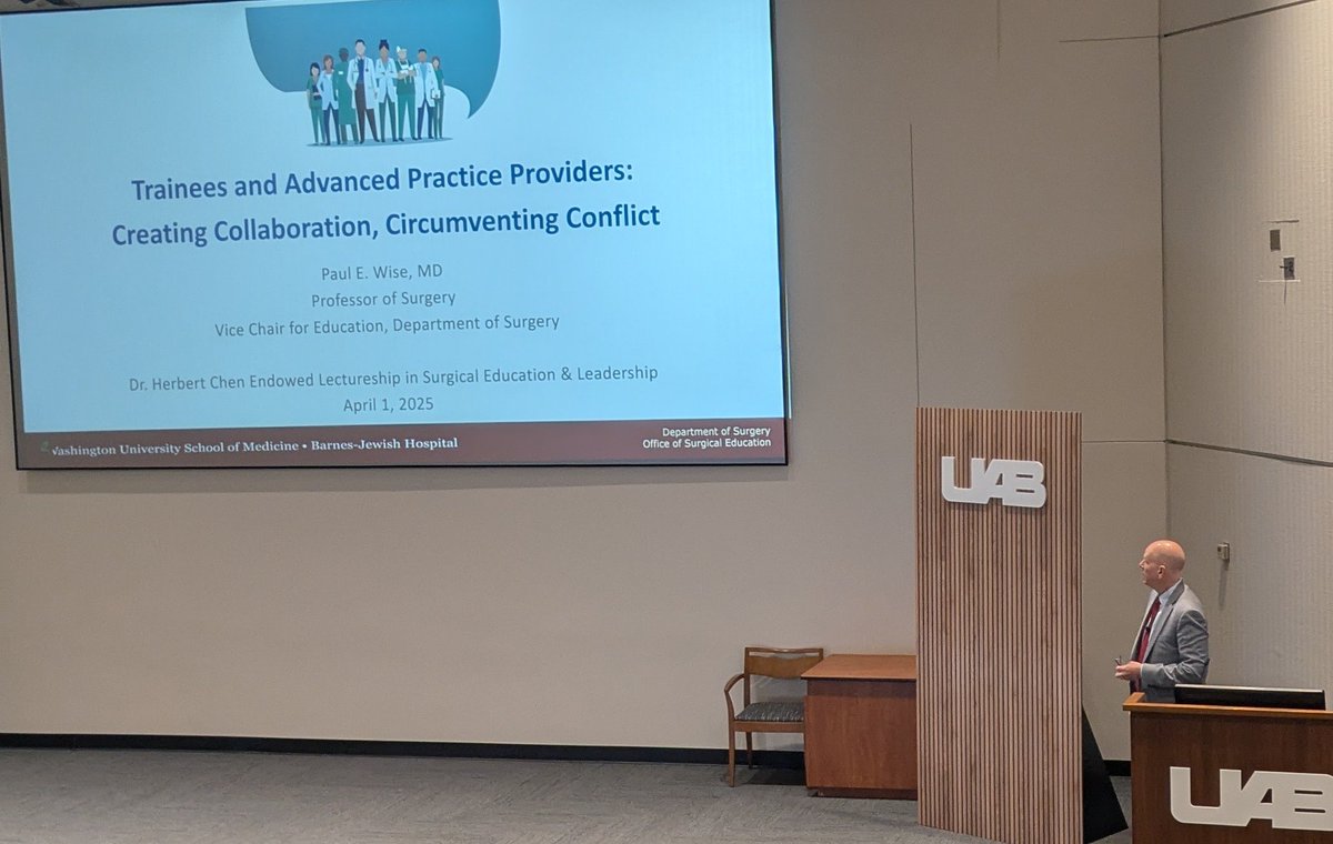 DrAndreaGillis1's tweet image. Great #grandrounds from #paulwise @WashUSurgery on the complex and often essential role of apps in resident education. @UABSurgery
