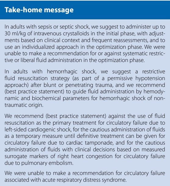 🚀‼️𝗚𝘂𝗶́𝗮𝘀 𝗘𝗦𝗜𝗖𝗠 𝟮𝟬𝟮𝟱: ¿𝗖𝗼́𝗺𝗼 𝗠𝗮𝗻𝗲𝗷𝗮𝗿 𝗹𝗼𝘀 𝗙𝗹𝘂𝗶𝗱𝗼𝘀 𝗲𝗻 𝗲𝗹 𝗣𝗮𝗰𝗶𝗲𝗻𝘁𝗲 𝗖𝗿𝗶́𝘁𝗶𝗰𝗼?🩺💧  
<a href="/ESICM/">ESICM</a> <a href="/ClinMedJournals/">Springer Medicine Journals</a> <a href="/SpringerNature/">Springer Nature</a> <a href="/yourICM/">Intensive Care Medicine</a> 
📑🔗🔑🔓
👇🏼👇🏼👇🏼👇🏼👇🏼
rdcu.be/efS7J

💧 ¿Cuánto volumen administrar en diferentes tipos