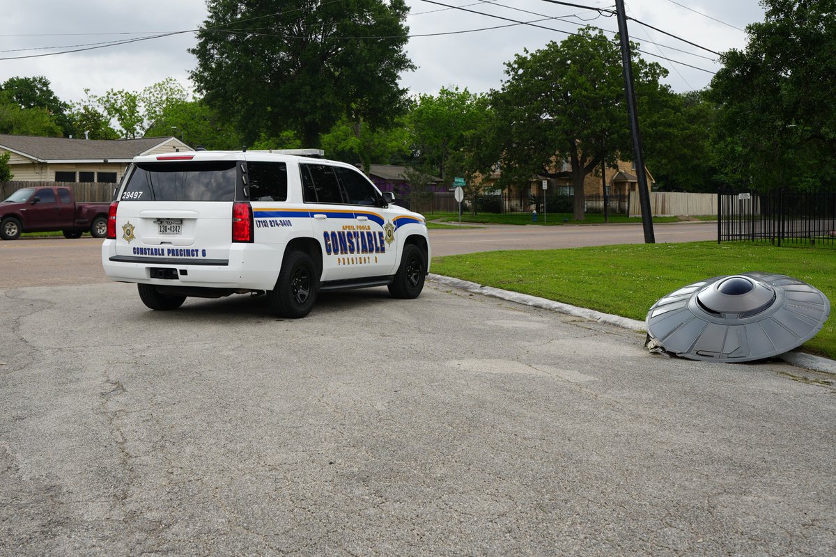 BREAKING: Precinct 6 deputies are investigating an unidentified flying object that landed near Lawndale St. and Pasadena St. 
An update will be provided as soon as we have more information.