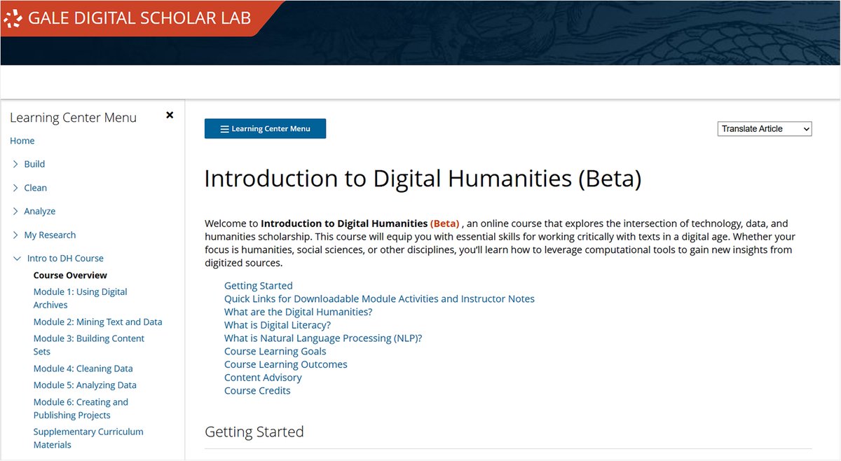 We are thrilled to announce the launch of “Introduction to #DigitalHumanities,” a free online course instructors can use to teach students #dataliteracy skills using primary source archives and text and data mining tools. rebrand.ly/zie6fn6