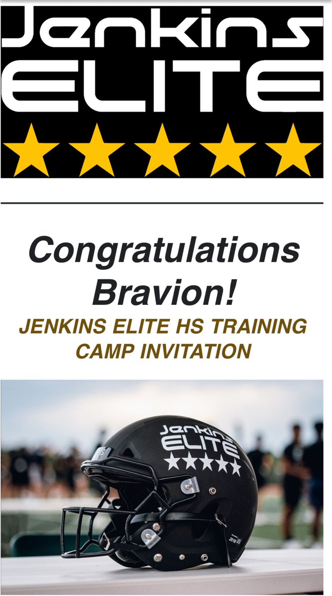 Appreciate the camp invite <a href="/jenkins_elite/">Jenkins Elite</a> <a href="/steveday_7/">Steve Day</a> <a href="/jrockstevenson/">Coach Justin “J Rock” Stevenson</a> <a href="/CoachDerekLane/">Derek Lane</a> <a href="/zeleyzele/">Coach Z</a>