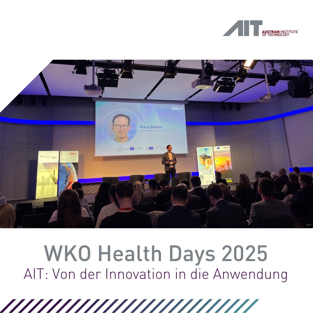 #WKO #Health Days 2025: Das AITpräsentierte mit Infineon tragbare Sensoren zur CRP-Messung und diskutierte #EHDS und One Health. ait.ac.at/news-events/si…
#DigitalHealth #OneHealth #AIT