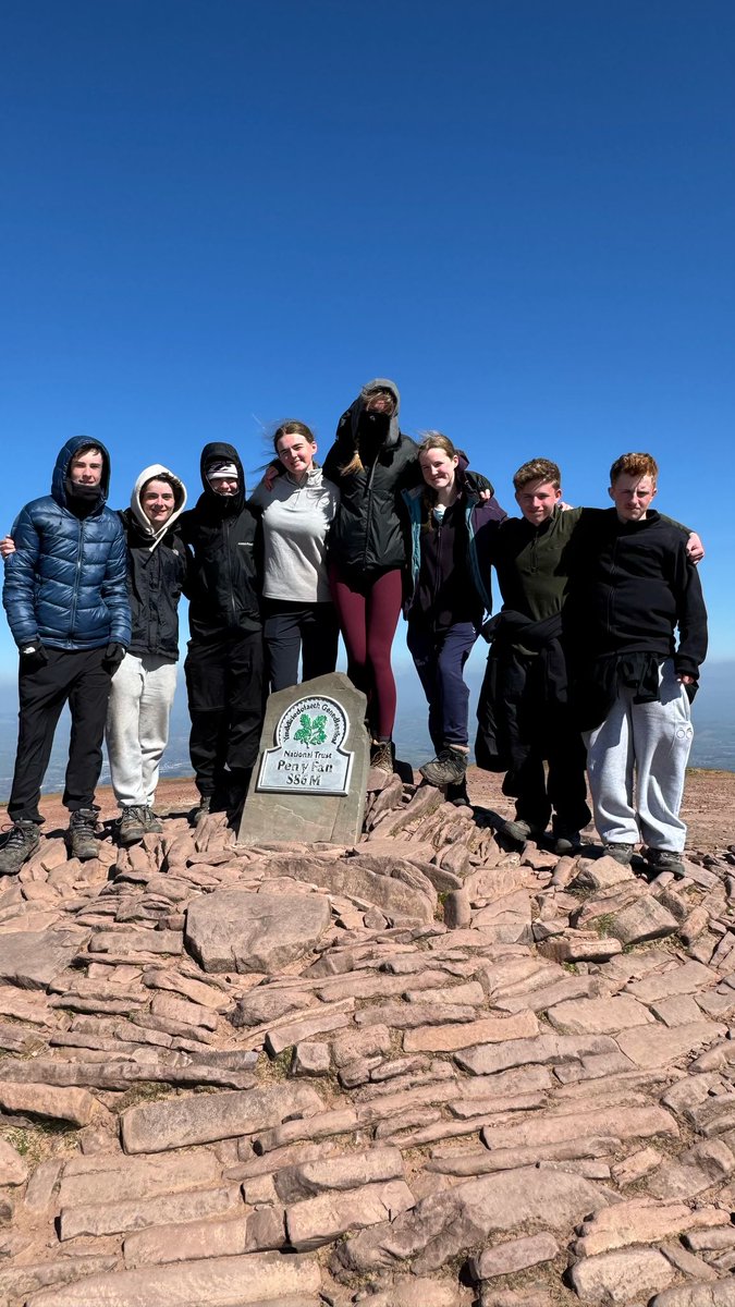 Huge congratulations to our amazing DofE Gold participants for reaching the summit of Pen-y-Fan today!