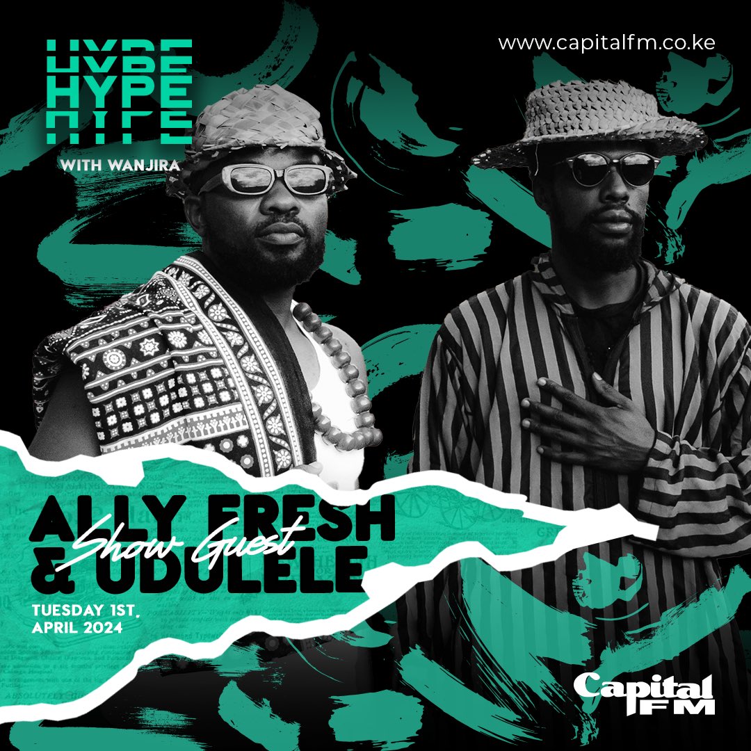 #BelieveTheHype (@thehype984) on Twitter photo Kenyan music powerhouses <a href="/djallyfresh_/">DJ Ally Fresh</a> and Udulele will be getting hyped with <a href="/WanjiraL/">Left Eye ๐๏ธ๐ค</a> talking everything music and their new, spiritual odyssey project โJola Jolamaโ now streaming on all DSPs!
Listen live: capitalfm.co.ke/listenlive
#BelieveTheHype Kenyan music powerhouses <a href="/djallyfresh_/">DJ Ally Fresh</a> and Udulele will be getting hyped with <a href="/WanjiraL/">Left Eye ๐๏ธ๐ค</a> talking everything music and their new, spiritual odyssey project โJola Jolamaโ now streaming on all DSPs!
Listen live: capitalfm.co.ke/listenlive
#BelieveTheHype