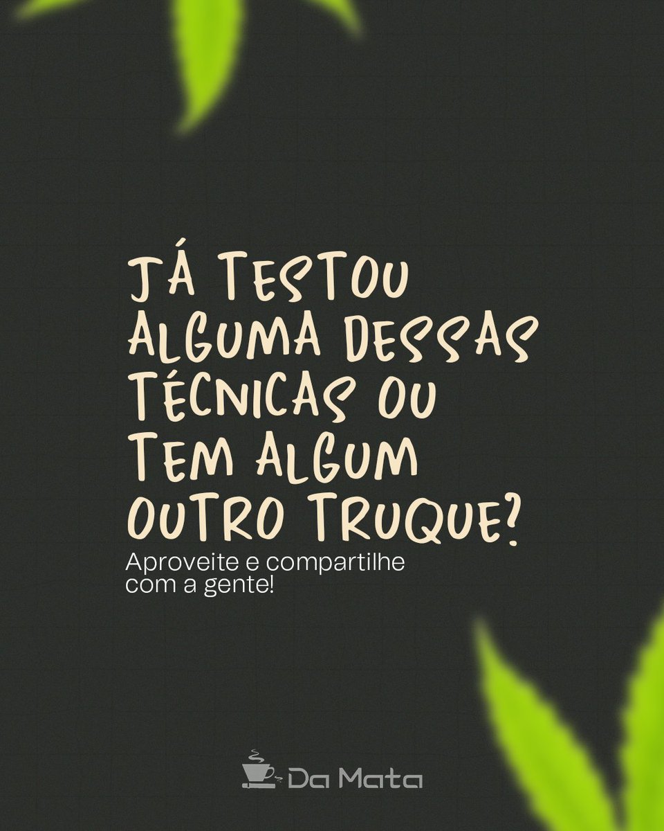 📷 Quer fazer sua cota durar mais? Se liga nessas dicas!
Agora me conta: qual sua técnica favorita pra fazer render? 📷📷
#tabacariadamata #cota #damata