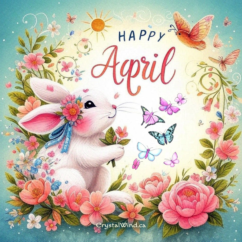 CrystalWind's tweet image. Celebrating the magic of spring with our &apos;Happy April&apos; album!  These delightful illustrations feature adorable girls and a charming bunny, surrounded by blooming flowers, butterflies, and sunshine. Perfect for sharing joy and embracing the season’s fresh start! #SpringJoy…
