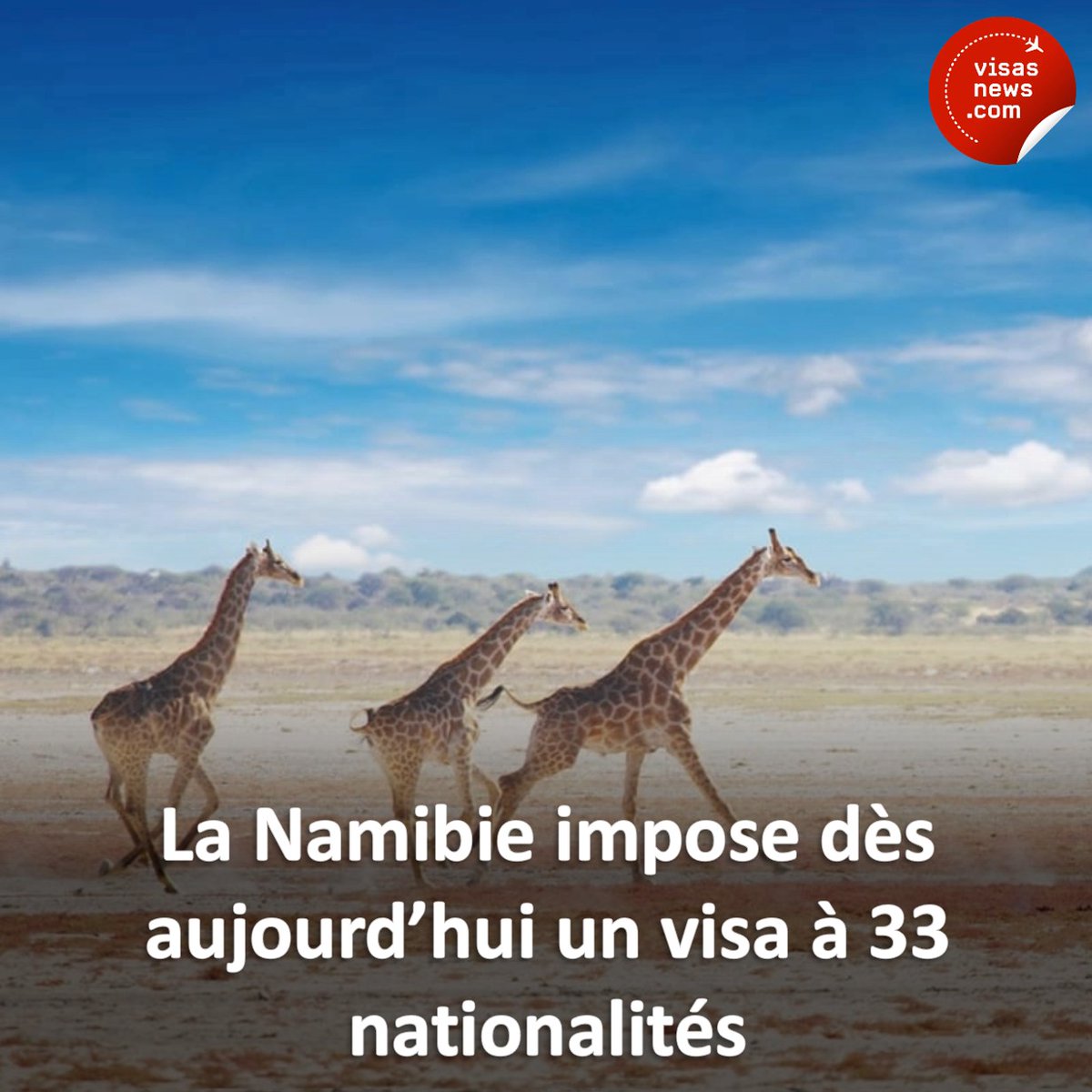 🇳🇦 À partir de ce 1er avril 2025, les ressortissants de 33 pays, dont plusieurs pays européens et occidentaux, doivent dorénavant obtenir un visa pour se rendre en Namibie 👇
visasnews.com/la-namibie-imp…