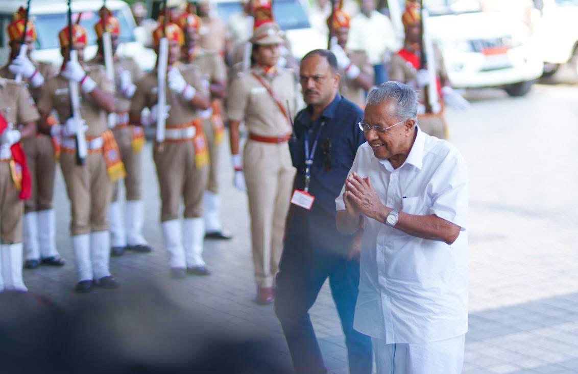 pinarayivijayan's tweet photo. Arrived in Madurai to attend the 24th Party Congress of @cpimspeak.

#cpim #CPIM24THCONGRESS https://t.co/4ozqvGloHp