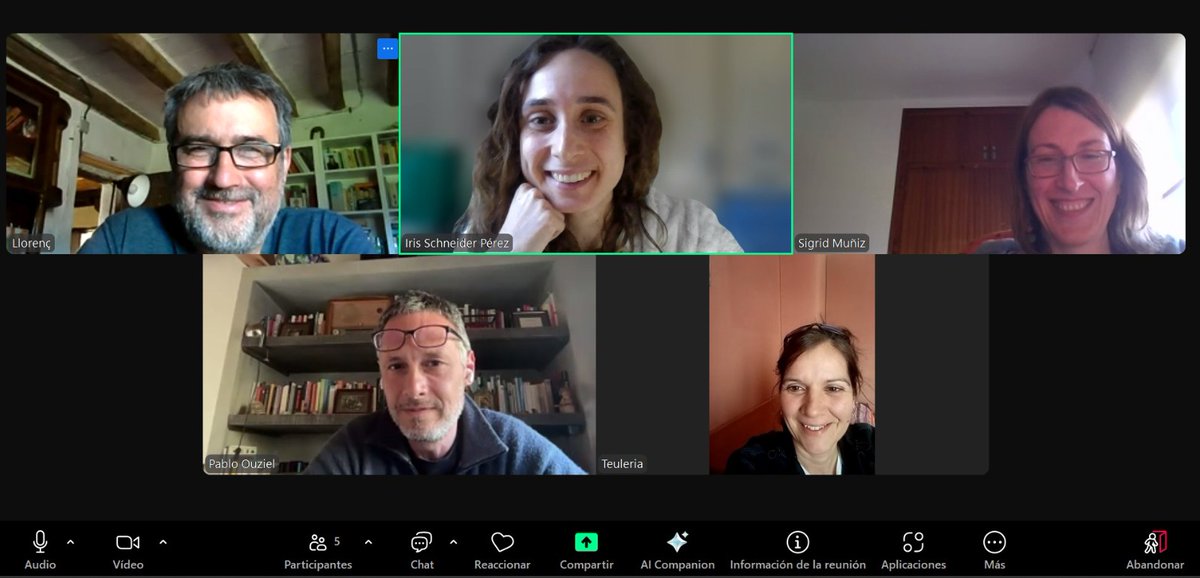 🌿✨ Bona energia a la trobada virtual de l’equip del CST després de la nostra assemblea anual! Hem fet alguns canvis de càrrec i ja estem treballant en noves idees per al 2025. Amb il·lusió i cares somrients, us desitgem una una bona entrada a la primavera! 🌺☀️