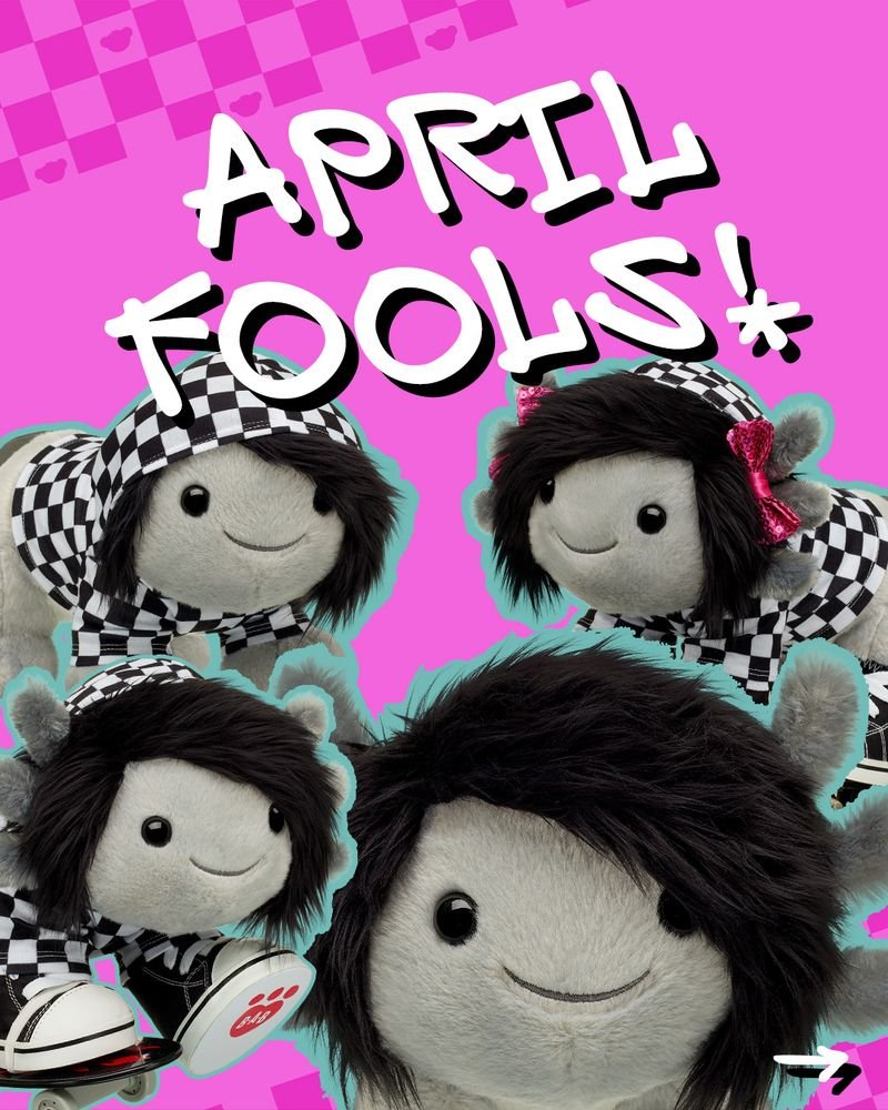 Son's emo phase. It's an april fools post by build a bear. But fuck I would buy this so hard.