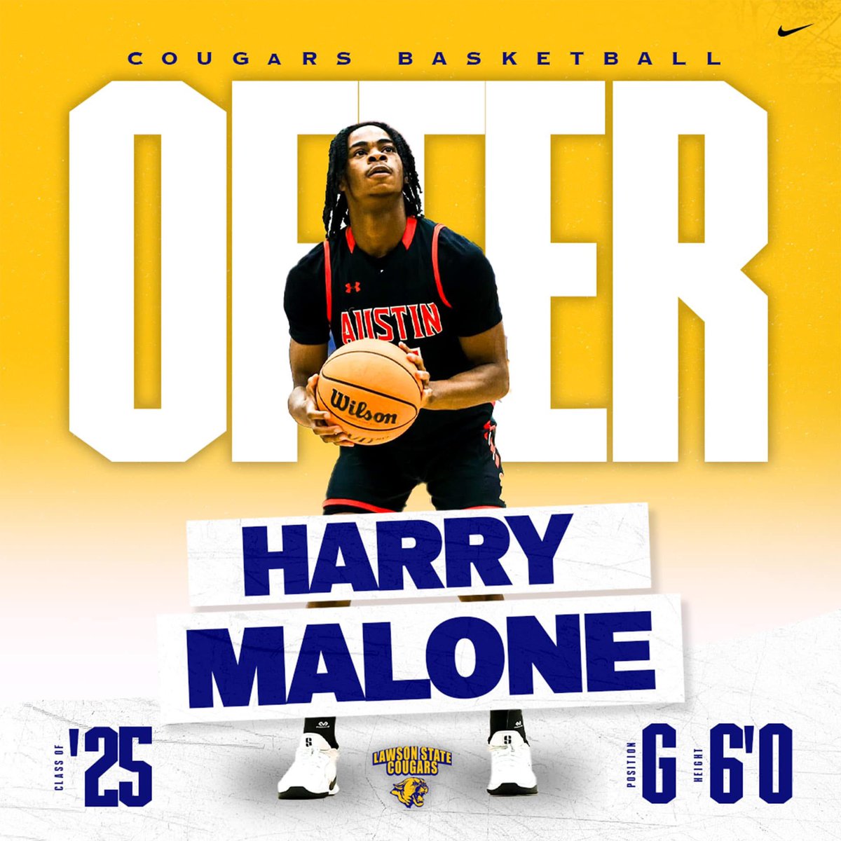 After great visit and talk with the coaches I’m blessed to have a offer from 
Lawson state community college