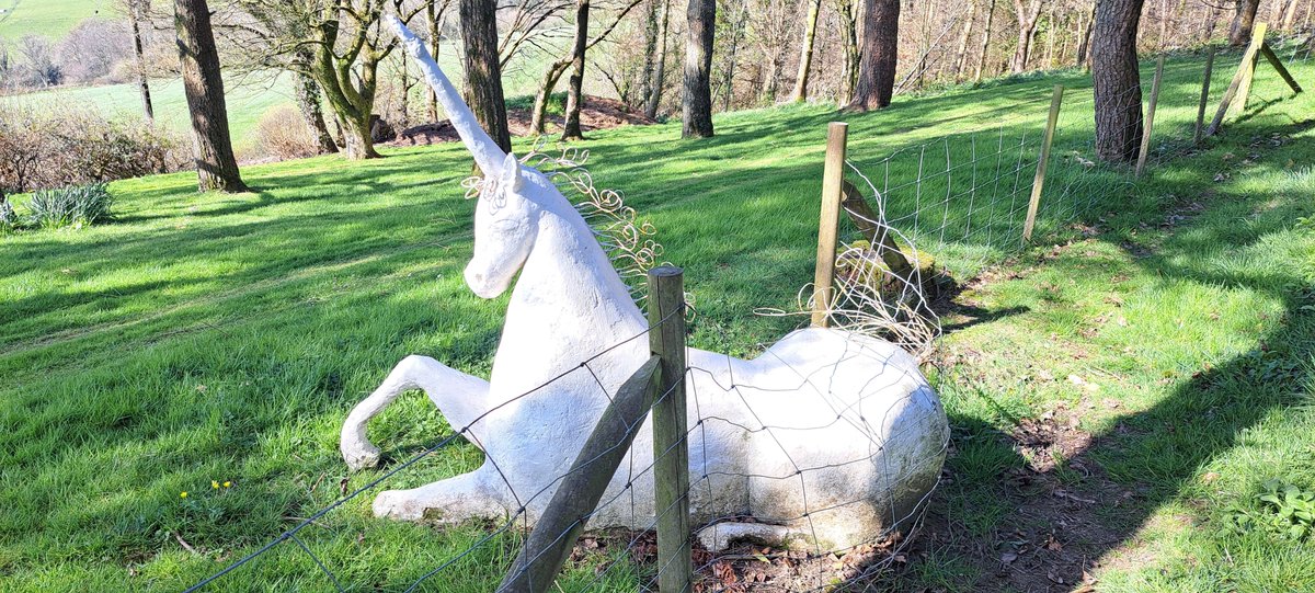 Monarchsway's tweet photo. The beautiful #Unicorn on the way to the village of Pilsdon on a sunny day while #walking the #MonarchsWay in #Dorset https://t.co/gETgrN5blc