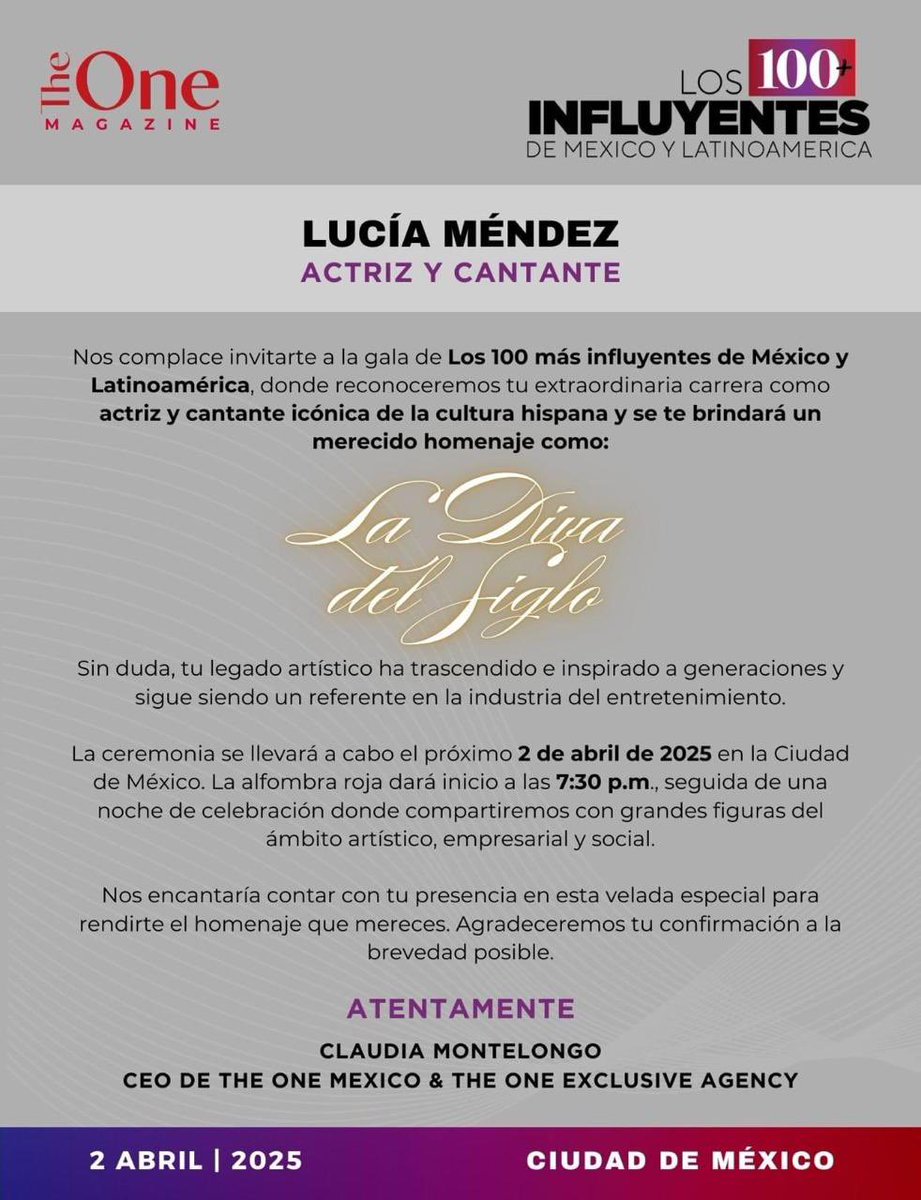 Lucía Méndez tweet media