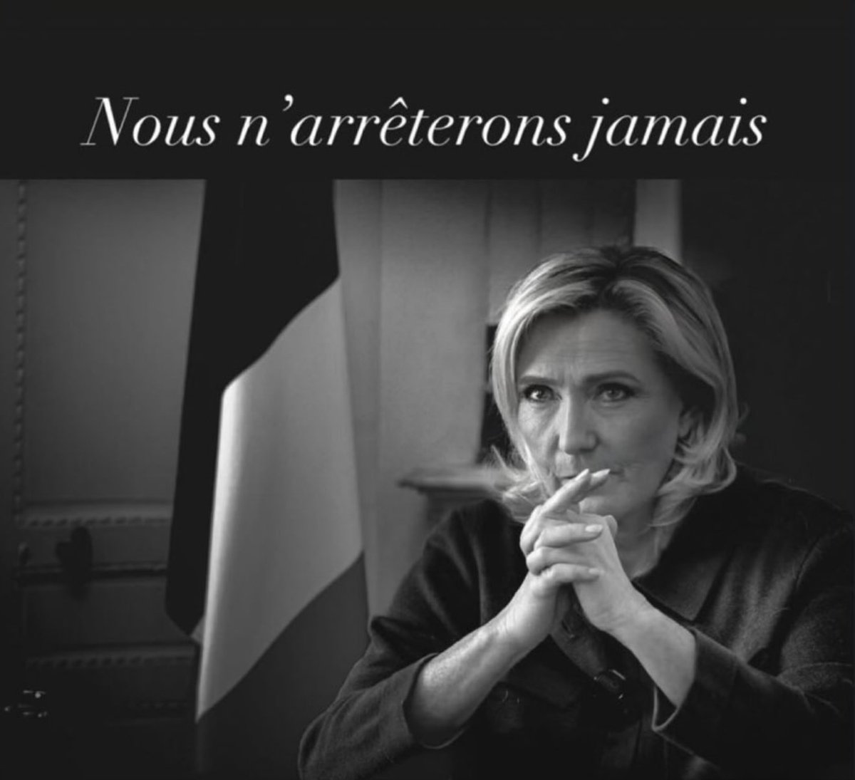 Le tribunal :                       Marine Le Pen :