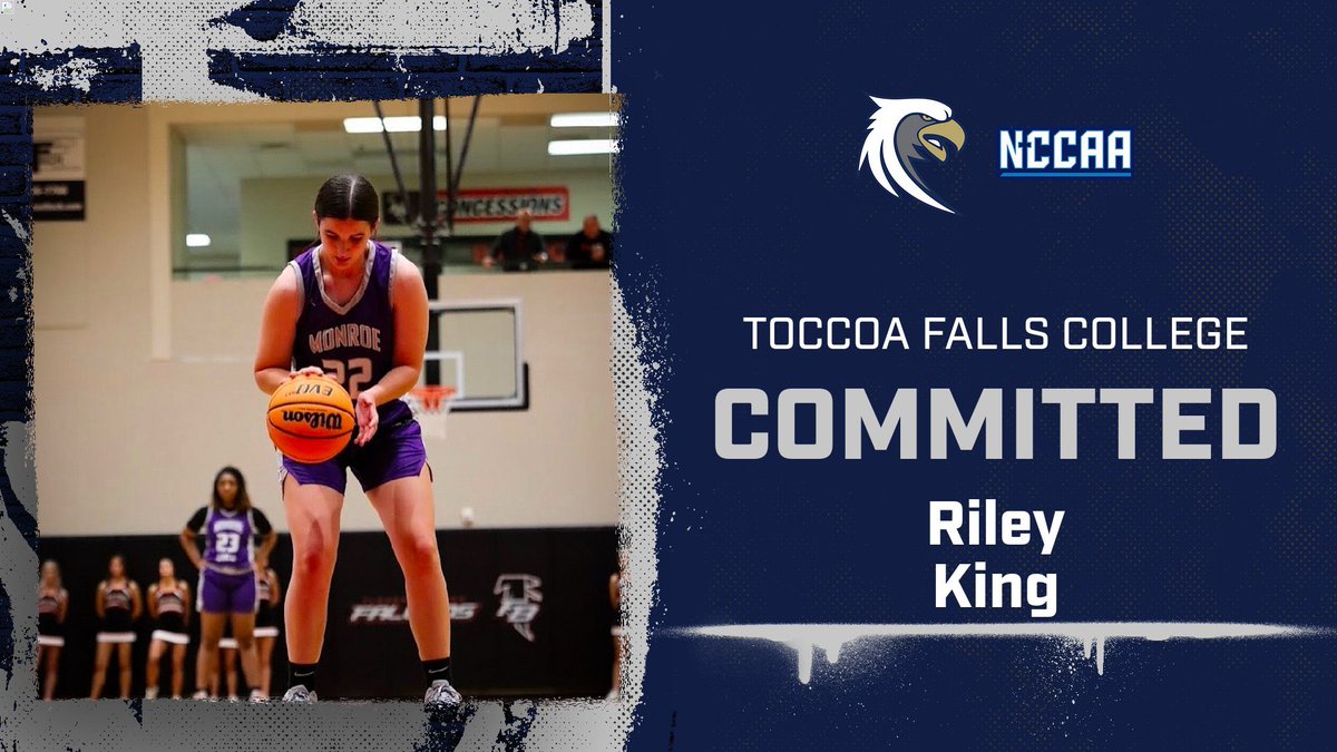 Toccoa Falls Women's Basketball (@tfcwbb) on Twitter photo Join us in welcoming Riley King to the Lady Eagleβs family! Riley is a guard from Monroe Area High School. We are excited to have her! <a href="/_RK22_/">Riley King</a> Join us in welcoming Riley King to the Lady Eagleβs family! Riley is a guard from Monroe Area High School. We are excited to have her! <a href="/_RK22_/">Riley King</a>