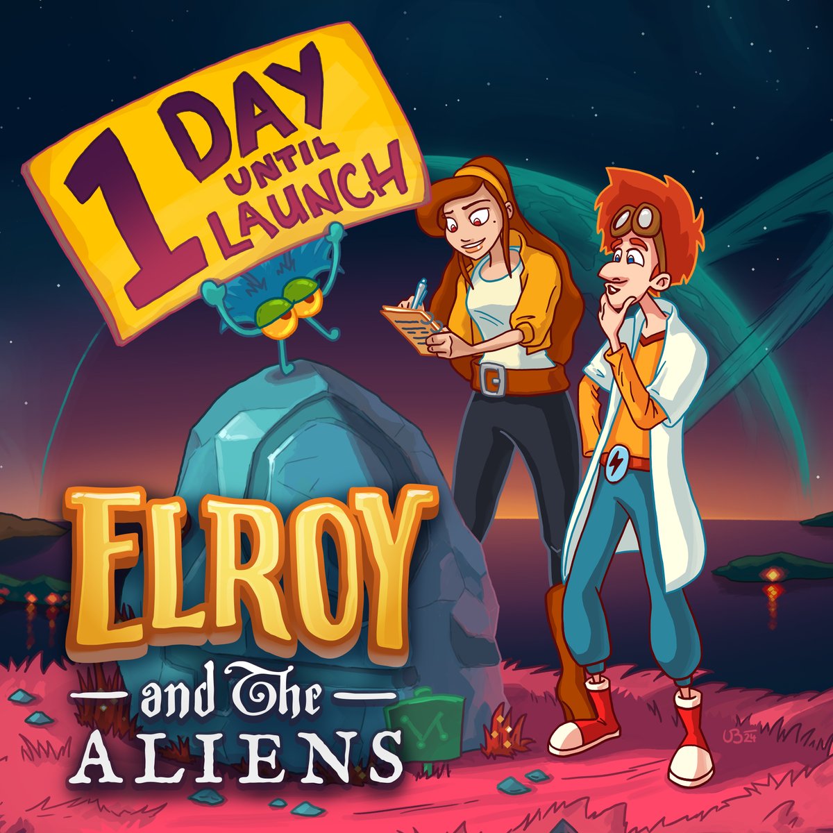 Just 1 More Day!😃 Peggie, Elroy, and the aliens are ready. Are you?🚀

#ElroyAndTheAliens