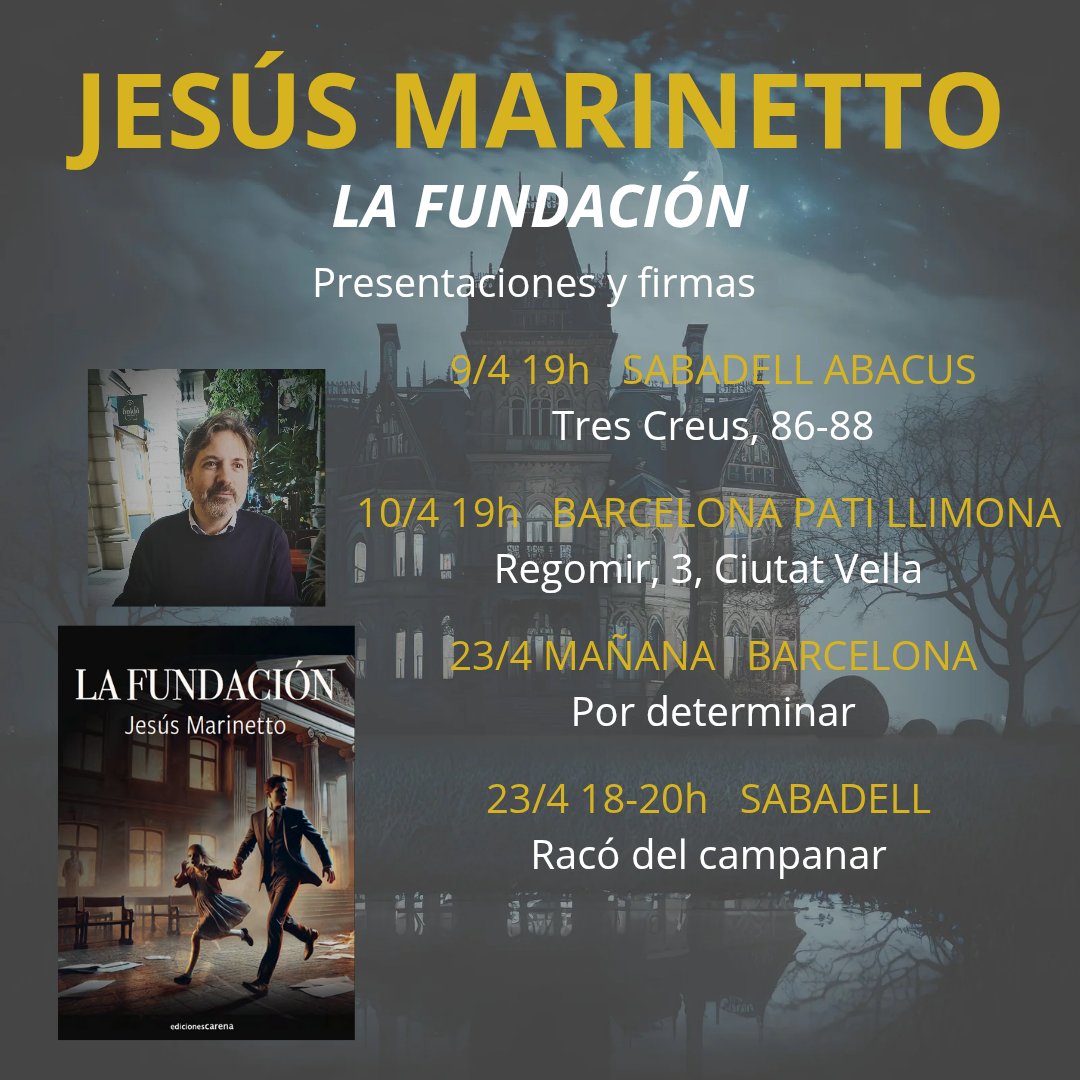 Jesus_Marinetto's tweet photo. El book tour de LA FUNDACIÓN ya está en marcha... https://t.co/FWKl9lciJd