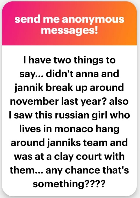 GameSetGossip's tweet photo. November was just a warm-up! Anna’s tantrum wasn’t the real breakup—February sealed the deal. As for the other thing… we love receipts. And you’d think Jannik would’ve learned by now! 🙄 https://t.co/HaDYK1TM5S