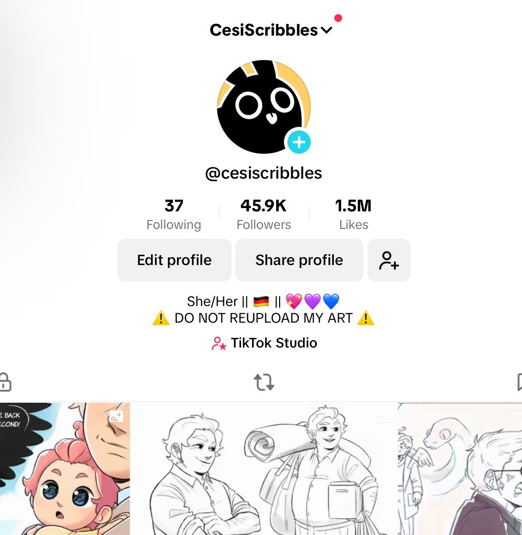 CesiScribbles ➡️ Bluesky, Insta, TikTok, Tumblr tweet media