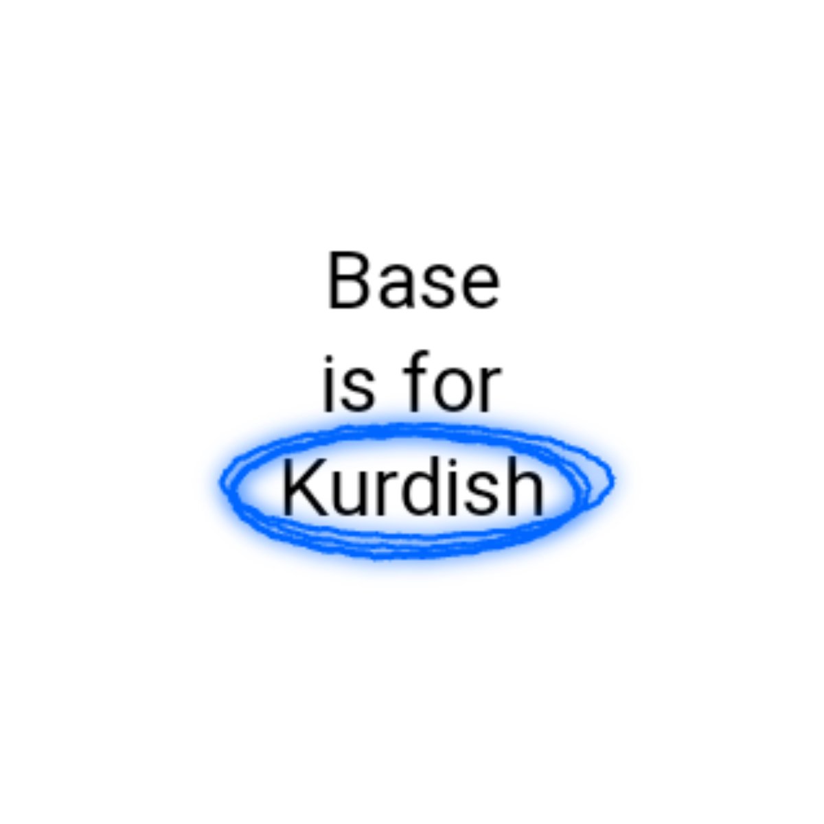 Base is for Kurdish🔵