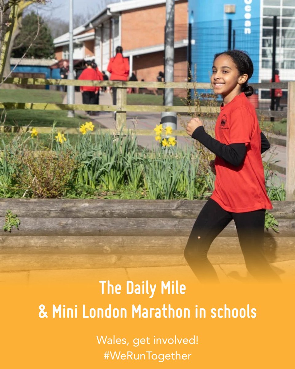 I Run Wales (@runwales) on Twitter photo 11,864 Welsh children are ready to run, wheel or walk 2 miles for the Mini London Marathon in schools 2025! 🏃♂️🔆👏
Get involved and join in the celebration of one of the world’s greatest marathons! #WeRunTogether
✅ It’s free!
✅Use your <a href="/_thedailymile/">The Daily Mile UK</a>
✅ Receive a trophy! 11,864 Welsh children are ready to run, wheel or walk 2 miles for the Mini London Marathon in schools 2025! 🏃♂️🔆👏
Get involved and join in the celebration of one of the world’s greatest marathons! #WeRunTogether
✅ It’s free!
✅Use your <a href="/_thedailymile/">The Daily Mile UK</a>
✅ Receive a trophy!