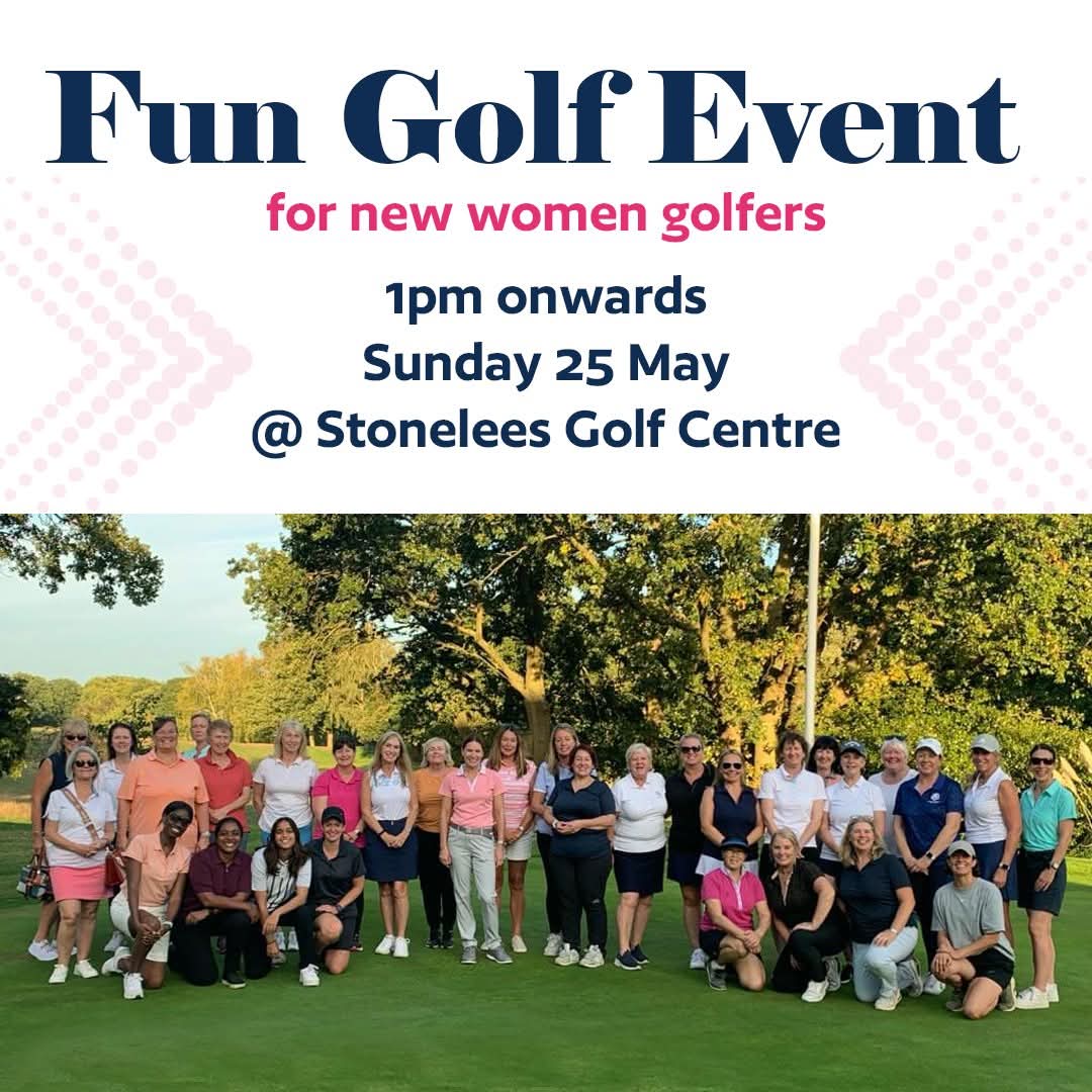 Kent_Golf_'s tweet photo. A Fun Golf Event for new women golfers will take place on Sunday 25 May 2025 at @Stonelees from 1pm onwards.

Don't be shy!

We look forward to seeing you there.

Register now 👉 https://t.co/ShOW1teK0E

@GetIntoGolf @Active_Kent #womensgolf #sportforall #getintogolf #KentGolf https://t.co/PT73cf5F4j