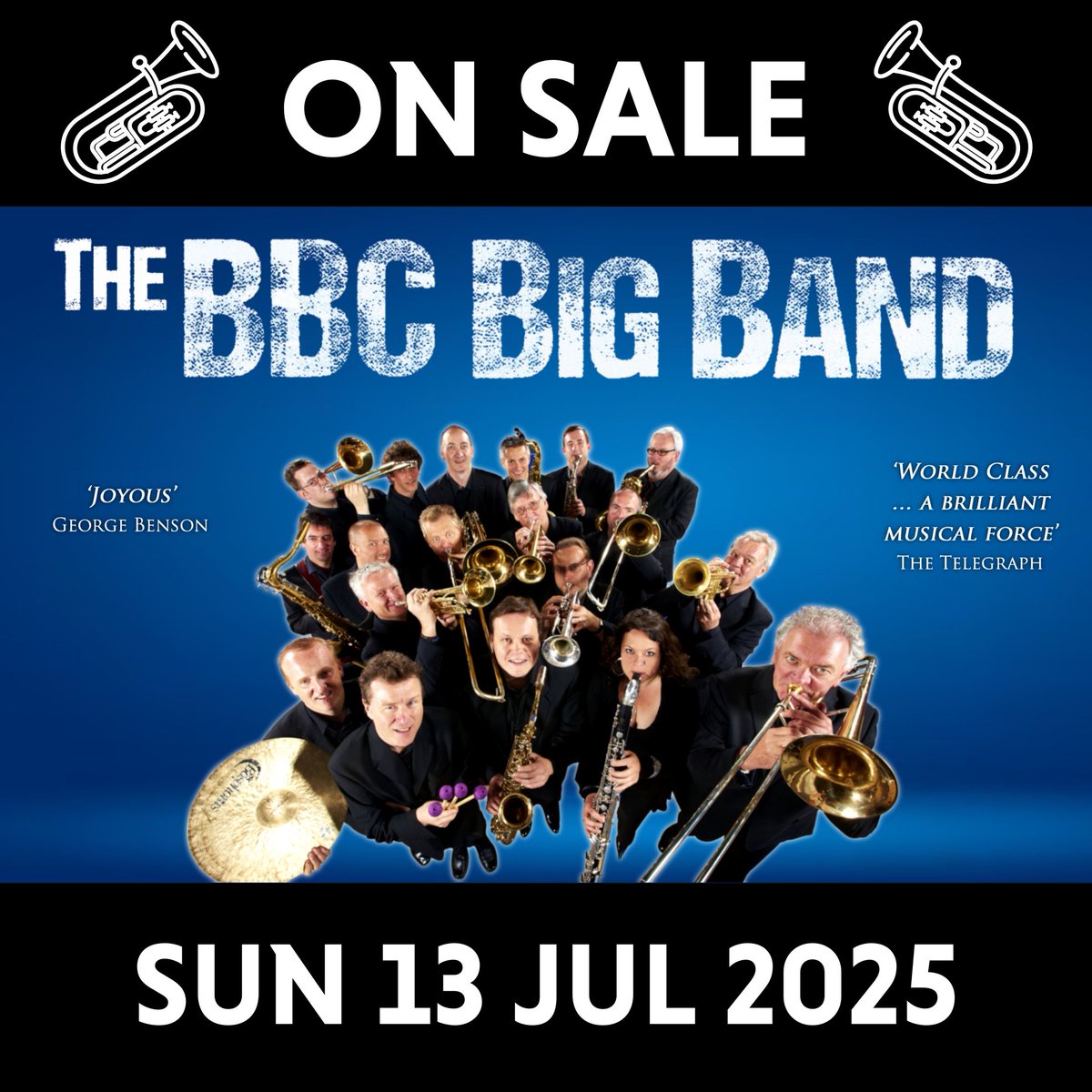🎺 ON SALE 🎺

Join the BBC Big Band and their special guest vocalist, Iain Mackenzie, for a wonderfully diverse programme inspired by the swinging singers and classic Big bands who have become synonymous with a Golden Age of music.

🎟️ atgtix.co/4iOVhxx
🗓️ Sun 13 Jul 2025
