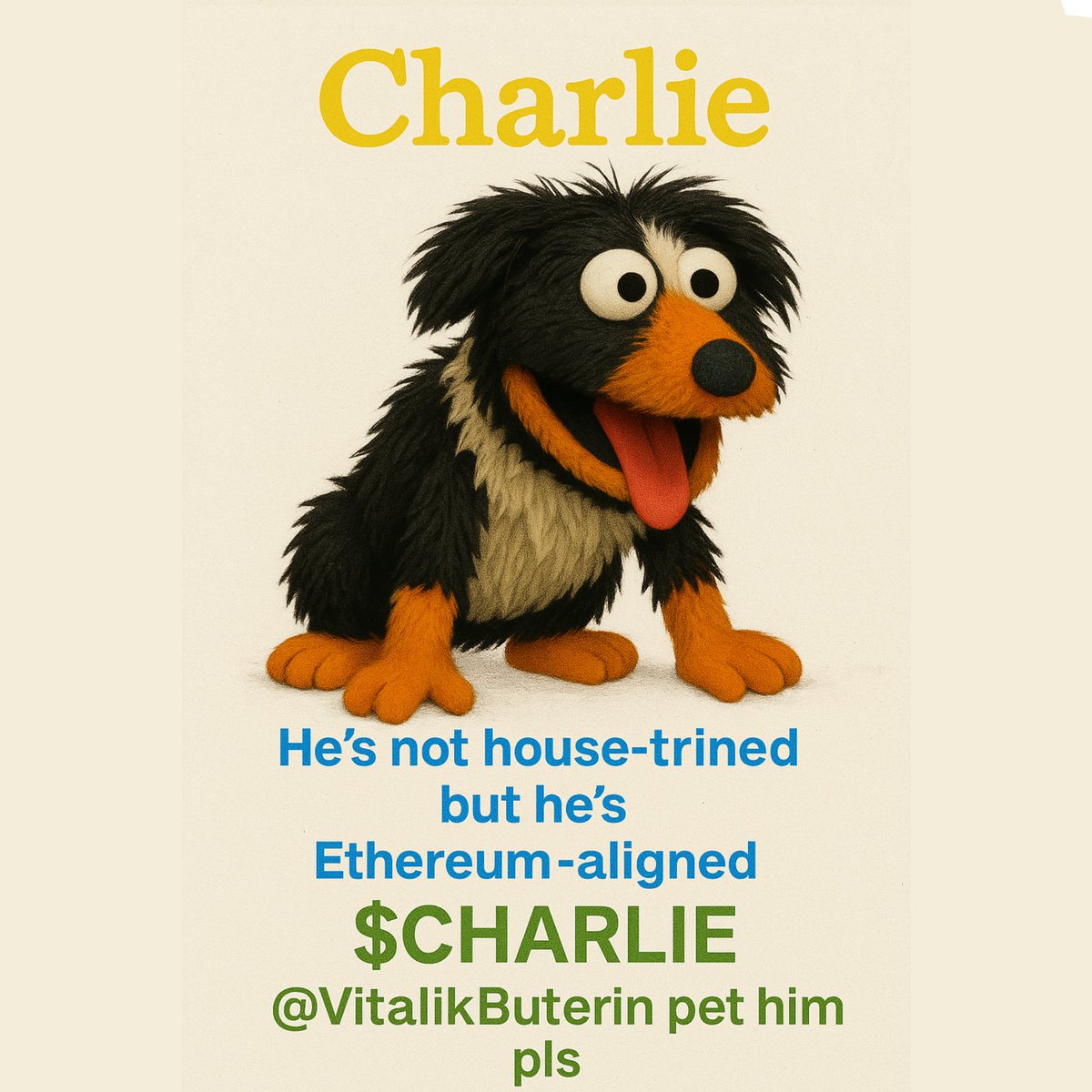 Charlie is chaotic good.
Helps Ethereum.
Doesn’t sit.
<a href="/VitalikButerin/">vitalik.eth</a> is that valid?