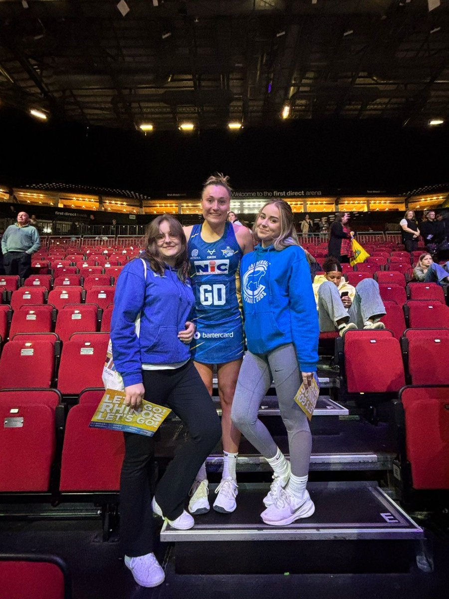 Calderdale College Sport Academies (@cc_sacademies) on Twitter photo On Sunday, our <a href="/CalderdaleCol/">Calderdale College</a> netball team headed to the First Direct Arena in Leeds to watch Leeds Rhinos Netball Vs Loughborough Lightning🏐
A special highlight? Our academy team got to meet Netball stars <a href="/GevaMentor/">Geva Mentor CBE</a> & <a href="/EllaBowen123/">Ella Bowen</a> ! 🤩
#CalderdaleNetball On Sunday, our <a href="/CalderdaleCol/">Calderdale College</a> netball team headed to the First Direct Arena in Leeds to watch Leeds Rhinos Netball Vs Loughborough Lightning🏐
A special highlight? Our academy team got to meet Netball stars <a href="/GevaMentor/">Geva Mentor CBE</a> & <a href="/EllaBowen123/">Ella Bowen</a> ! 🤩
#CalderdaleNetball