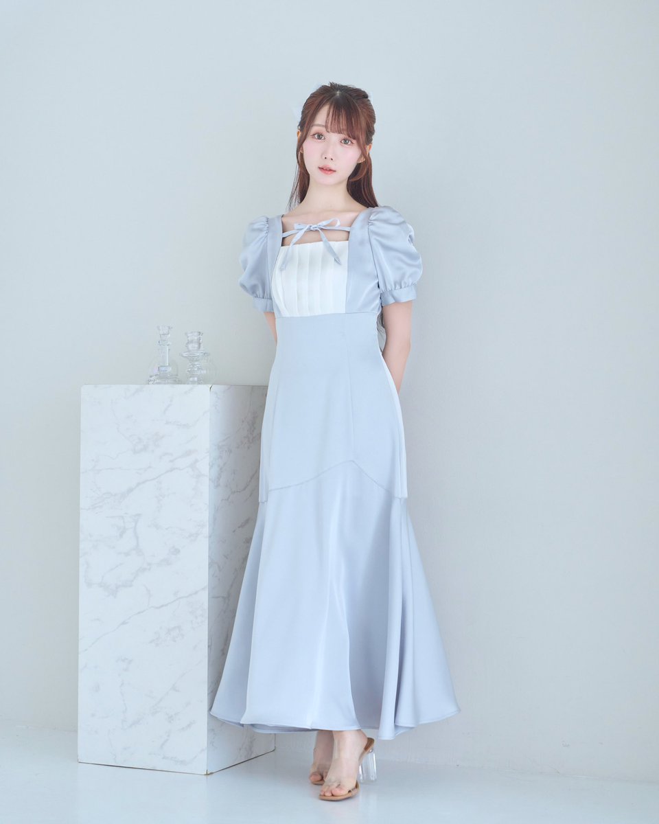 Rosé Muse tack mermaid dress アイボリー tack mermaid dress – BUNNY APARTMENT