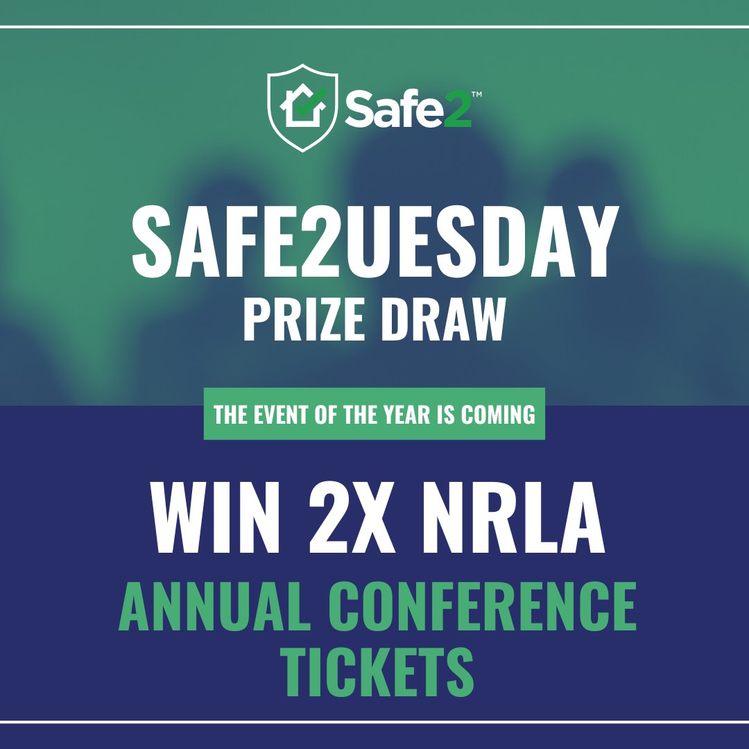 Safe2 (@safe2ltd) on Twitter photo π Safe2uesday starts TODAY! π
WIN a pair of tickets to the <a href="/NRLAssociation/">NRLA - National Residential Landlords Association</a>'s Landlord Conference taking place later this year!
π Log in to your Safe2 account 1 April β 7 April or create a free account for your shot at winning! portal.safe2.co.uk/login π Safe2uesday starts TODAY! π
WIN a pair of tickets to the <a href="/NRLAssociation/">NRLA - National Residential Landlords Association</a>'s Landlord Conference taking place later this year!
π Log in to your Safe2 account 1 April β 7 April or create a free account for your shot at winning! portal.safe2.co.uk/login