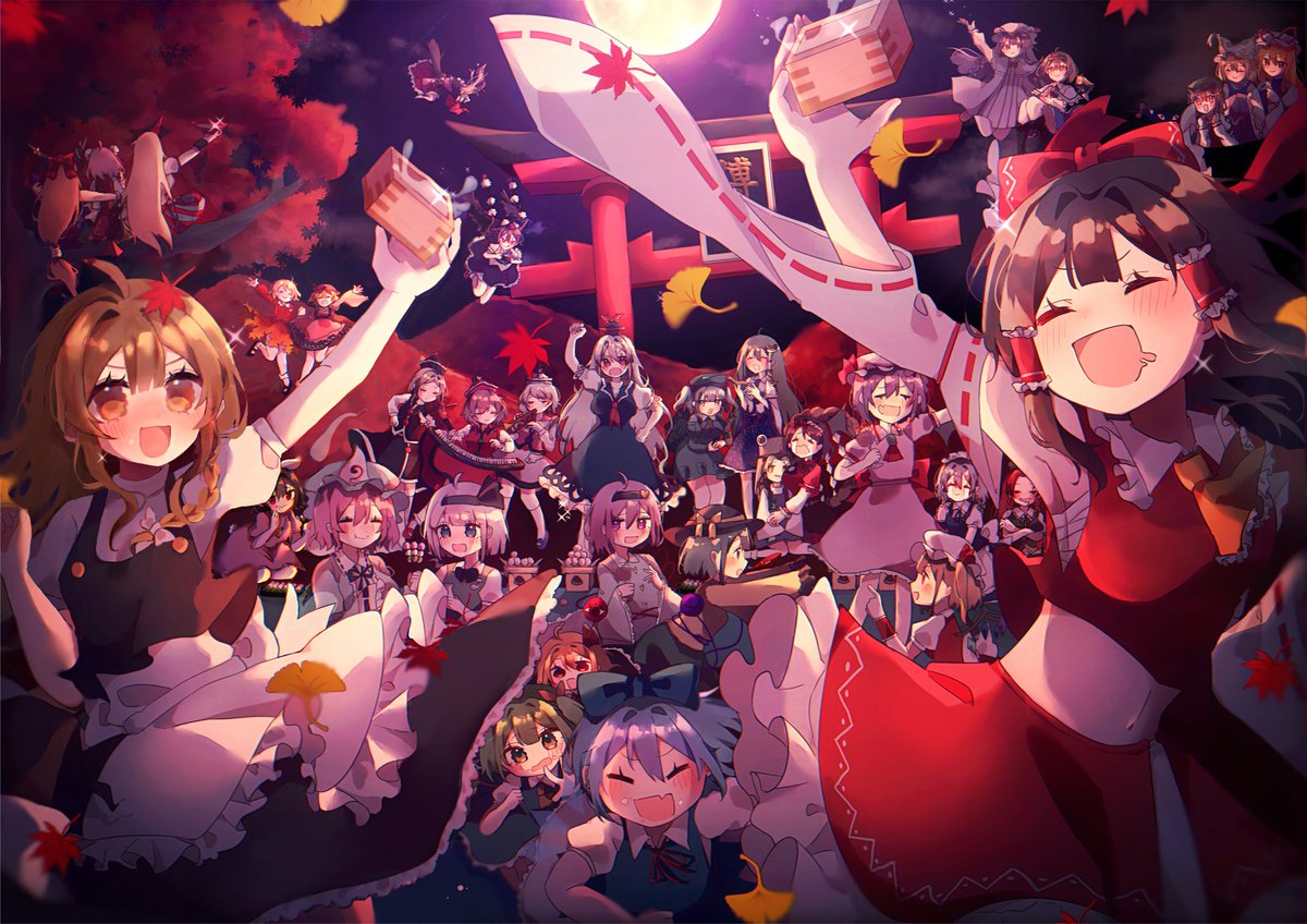 ORINANCHU's tweet image. うたげじゃーい！ #東方Project