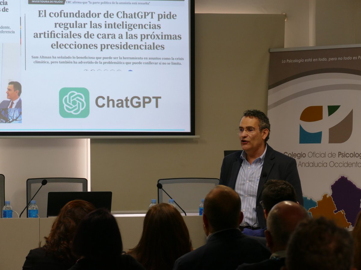 Este finde hemos celebrado la XIV Convención Profesional sobre #Psicología e #InteligenciaArtificial #IA 
🙂 ¡Gracias a ponentes y a los más de 220 asistentes online y presenciales!
Ψ  Aprendiendo sobre esta tecnología que ha llegado para quedarse.

copao.es/noticias/cop-a…