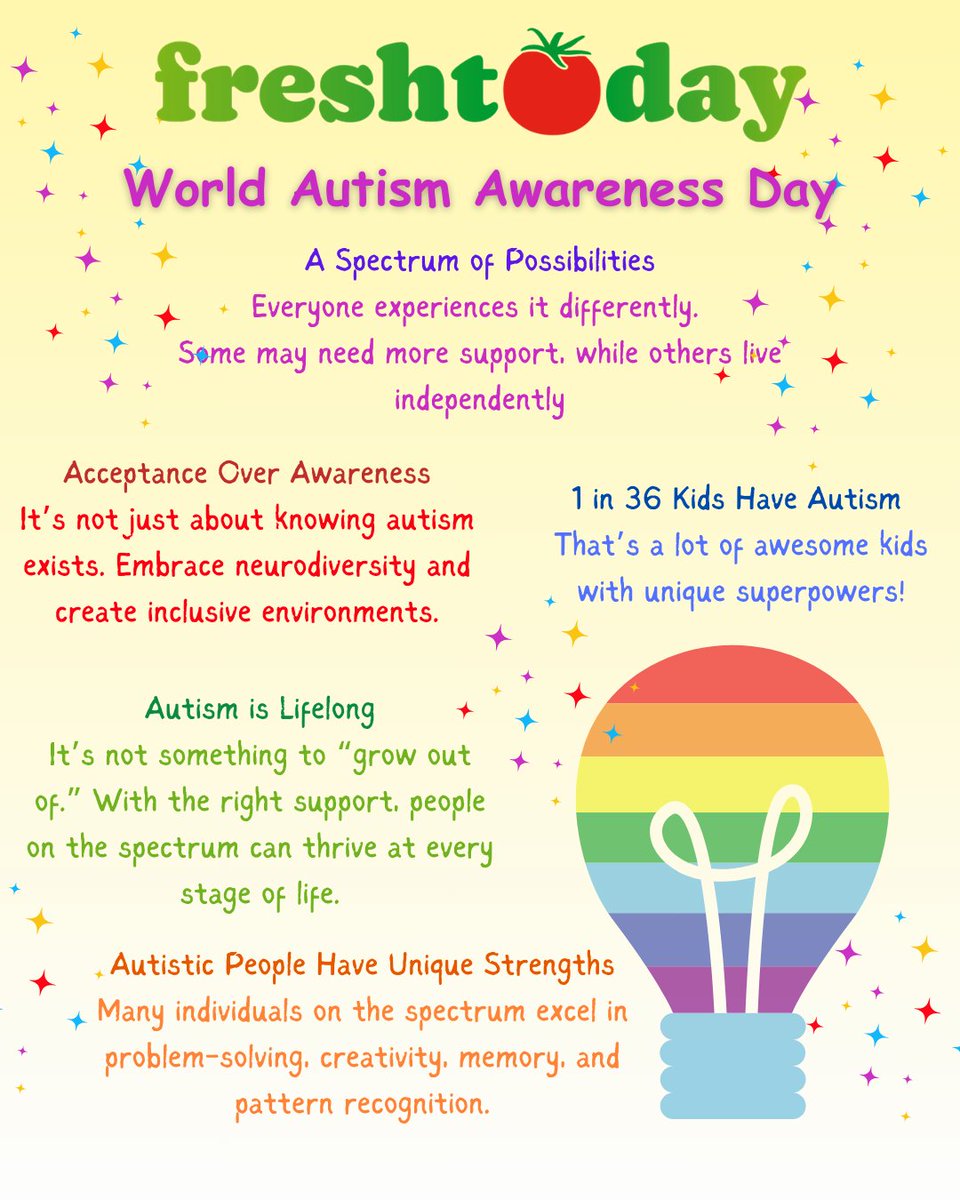 Today, we celebrate uniqueness, embrace inclusion, and spread awareness 🧡 #WorldAutismAwarenessDay