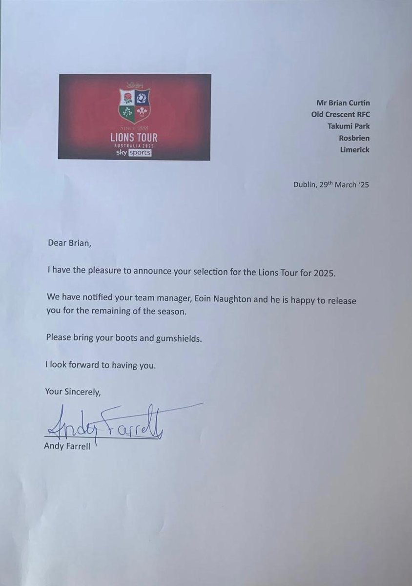 OC3rds's tweet photo. Congratulations to our very own club man for getting the call from Andy Farrell today! What can we say but it's well deserved.

Brian came up through the ranks at underage, and will sure to do the club proud!!!

#ocrfc #oldcrescentrfc #octhirds https://t.co/l8GdC8u5dv