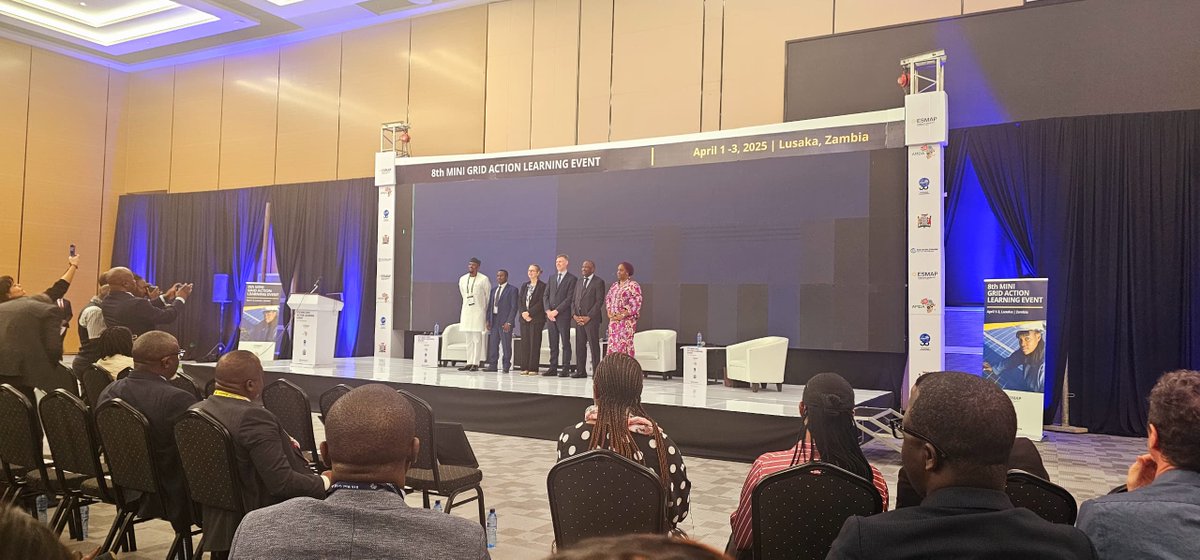 🔴 Live from Lusaka! ⚡
The 8th Mini Grid Action Learning Event is officially open! 🇿🇲 Zambia’s Minister of Energy.

Our CEO, will be sharing insights on unlocking financing for sustainable energy access. 🚀

Stay tuned for updates! #ESMAP #WorldBank #AMDA #EnergyAccess
