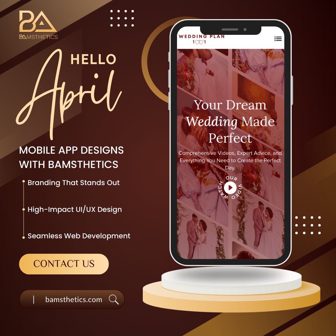 orebamz's tweet photo. Hello April 🚀

We're bringing visions to life with sleek high performance digital experiences. 

@bamsthetics, we craft stunning designs and functional websites that not only capture attention, but keep users engaged. 

Let's create something amazing this April ✨ https://t.co/ly976fXLDj