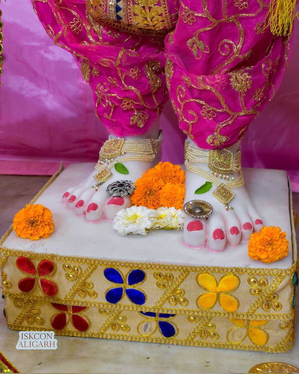 IskconAligarh's tweet photo. Darshan of Sri Nitai Mayapur chandra, Sri Arjun Varshney Krishna (01/04/2025). https://t.co/Wtcd9GLmha