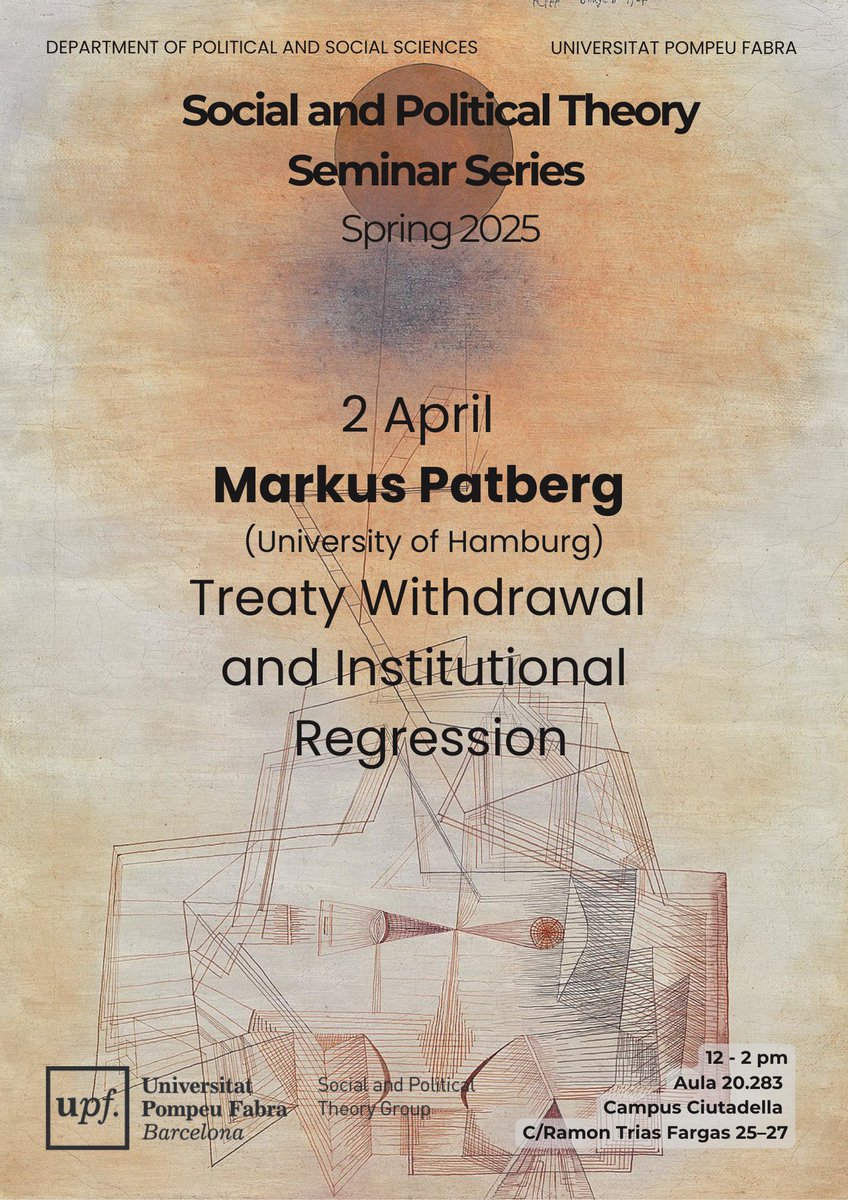 🚨 Do not miss our seminar on treaty withdrawal and institutional regression! 👇
