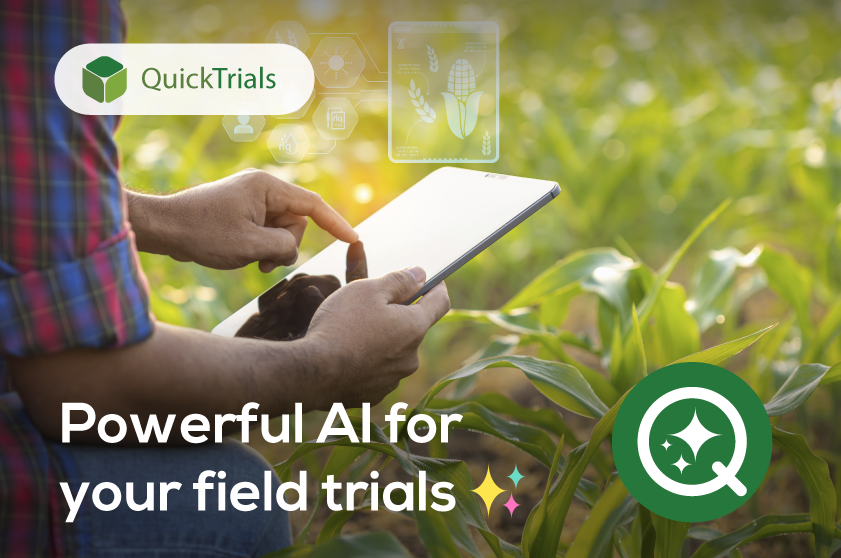 QuickTrials's tweet photo. Get even more insights from your agronomic research trials with QuickTrials' advanced AI.✨
Q is our AI assistant that lets trial coordinators and researches ask natural language questions about trial's progress, experimental design, data gaps/outliers or results.  Q provides another way to get rapid, helpful insights with QuickTrials. Click below for more info and examples:
https://t.co/rm72sxtgsh
#QuickTrials #ai #agriculture