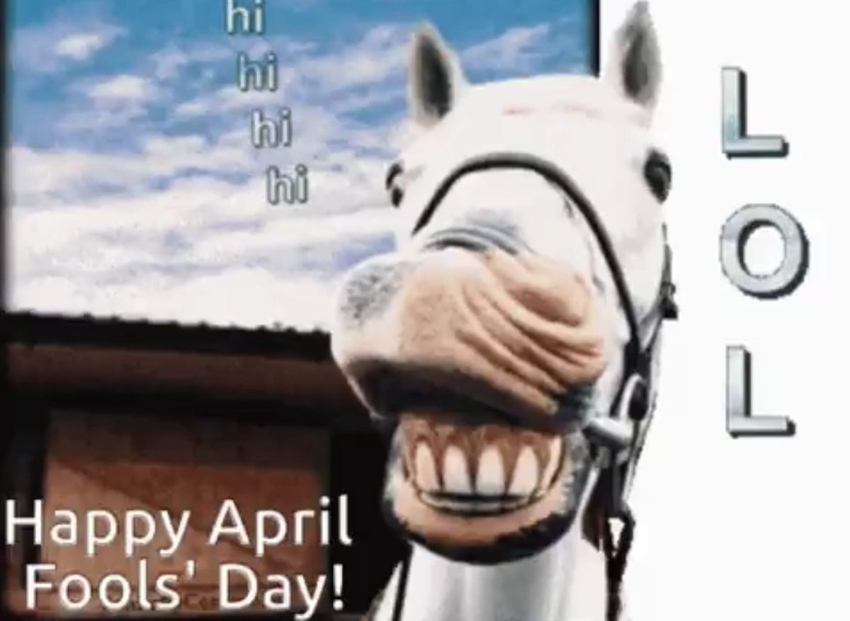 It's First of April.. Keep your heads on a swivel!! 😆