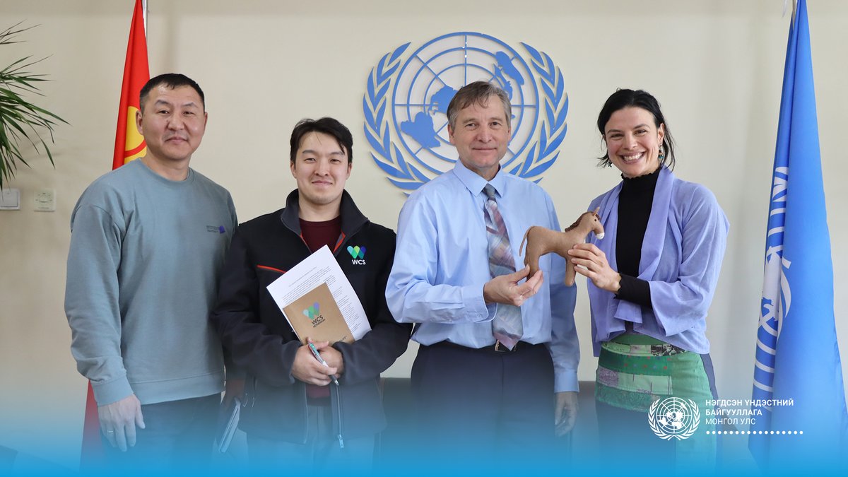 UN Mongolia (@unmongolia) on Twitter photo <a href="/JaapVanHierden/">Jaap van Hierden</a> Монгол дахь <a href="/TheWCS/">WCS</a>-ийн захирал Жастин Шанти Александр (<a href="/SnowLeopardHope/">JustineShanti</a>) -тай уулзаж, зэрлэг ан амьтдыг хамгаалах, орчны бүс дэх иргэдийн уур амьсгалын өөрчлөлтөд дасан зохицоход дэмжлэг үзүүлэх, хүрээлэн буй орчныг хамгаалах талаар хамтран ажиллахаар ярилцлаа.🐆 <a href="/JaapVanHierden/">Jaap van Hierden</a> Монгол дахь <a href="/TheWCS/">WCS</a>-ийн захирал Жастин Шанти Александр (<a href="/SnowLeopardHope/">JustineShanti</a>) -тай уулзаж, зэрлэг ан амьтдыг хамгаалах, орчны бүс дэх иргэдийн уур амьсгалын өөрчлөлтөд дасан зохицоход дэмжлэг үзүүлэх, хүрээлэн буй орчныг хамгаалах талаар хамтран ажиллахаар ярилцлаа.🐆