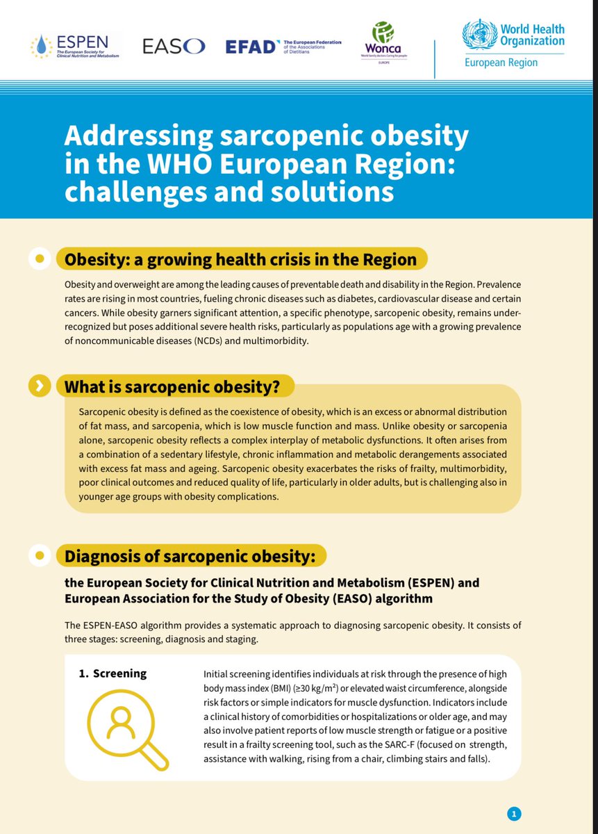 EASO (@easoobesity) on Twitter photo We are in Copenhagen 🇩🇰, meeting with <a href="/WHO_Europe/">WHO/Europe</a> on Addressing Sarcopenia in Obesity in the European Region. Pleased to share a Factsheet developed in collaboration with colleagues from <a href="/ESPENorg/">ESPEN</a> <a href="/efad_org/">EFAD</a> + <a href="/WoncaEurope/">WONCA Europe</a>. Our fact sheet is available:
iris.who.int/bitstream/hand… We are in Copenhagen 🇩🇰, meeting with <a href="/WHO_Europe/">WHO/Europe</a> on Addressing Sarcopenia in Obesity in the European Region. Pleased to share a Factsheet developed in collaboration with colleagues from <a href="/ESPENorg/">ESPEN</a> <a href="/efad_org/">EFAD</a> + <a href="/WoncaEurope/">WONCA Europe</a>. Our fact sheet is available:
iris.who.int/bitstream/hand…