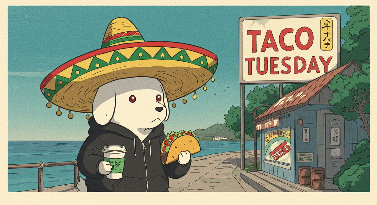Wakey wakey, it's Taco Tuesday! 🎉

Wishing you a fantastic day☀️

Say GM for taco🌮