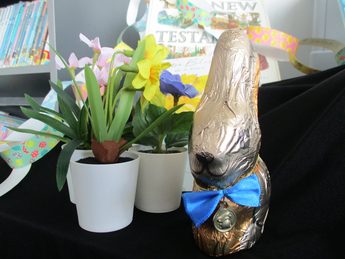 As we approach Easter the <a href="/StTeilos/">St. Teilo's</a> Book Bunny has hopped back into the LRC. 
So if you return your book in the next 2 weeks you have a 1 in 10 chance of taking the Book Bunny or one of its friends home!
Good Luck! 😃🐇