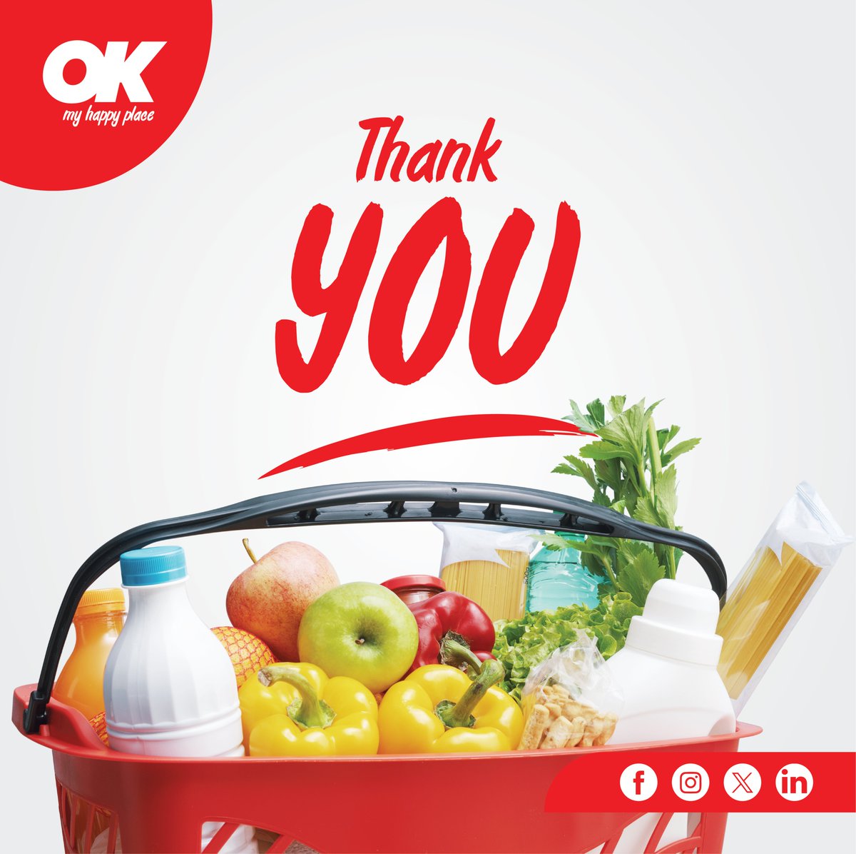 OK – YOUR EVERYDAY SHOPPING PARTNER 🛒
March was amazing because of YOU! 🌟 Thank you for choosing OK for your daily essentials. We appreciate your support and look forward to serving you in April! 💙
